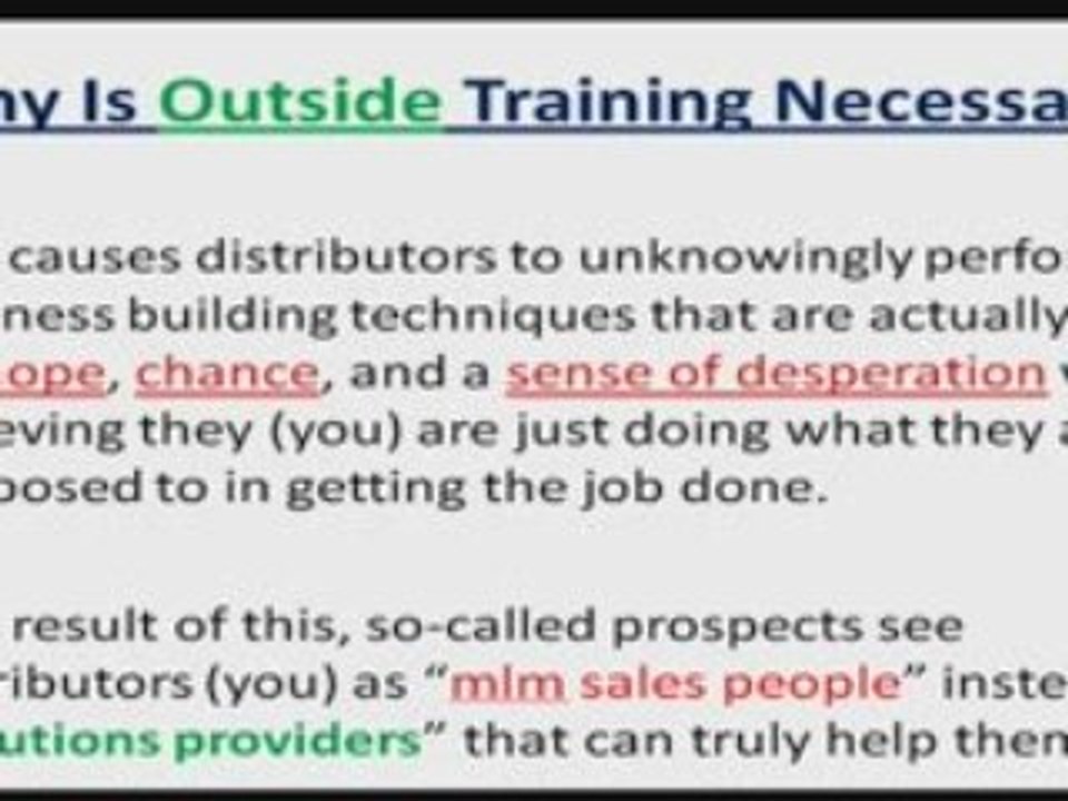 Network Marketing Industry Needs BETTER Training For Succ...