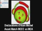 interview avec alain michel avant match mcee vs mca