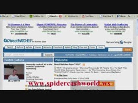 FREE SPIDERWEB MARKETING SYSTEM - MAKE MONEY FAST & EASY