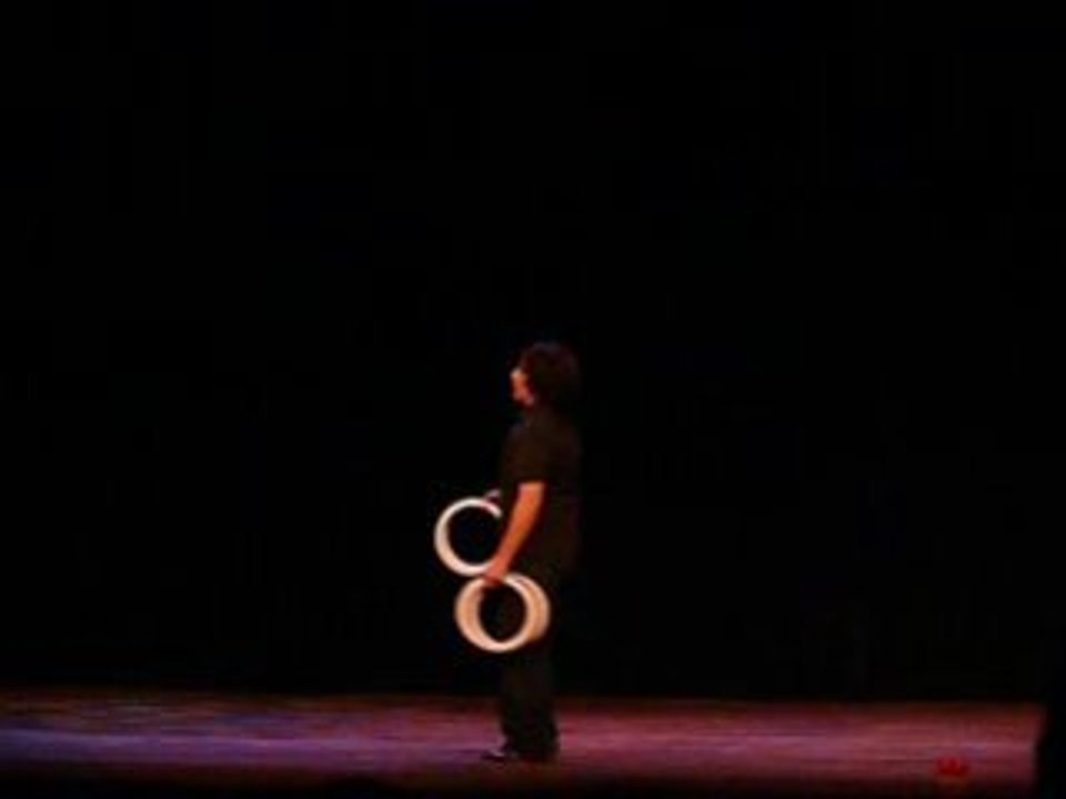 White circles juggling