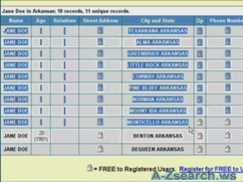 Dont Pay For People Searches! Search 100% Free and get the i