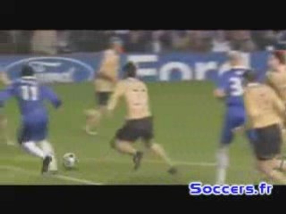 Chelsea 1 - 0 juventus resumé 24.02.2009 but drogba