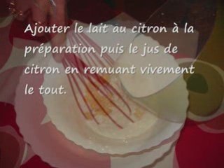 Recette  Tarte au citron meringuée