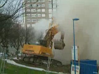 Démolition d'immeuble à Vandoeuvre-les-Nancy