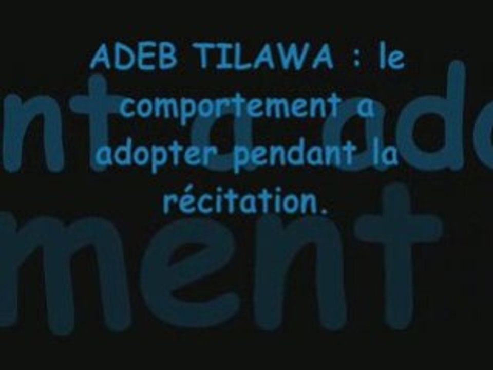 Cours Tajweed N°1