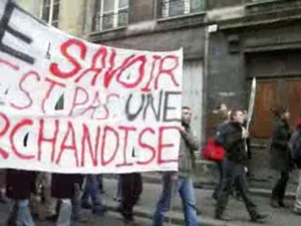 Manif universite Caen 26 fevrier 2009 reveille toi