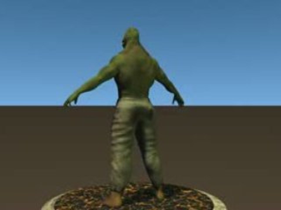 3D Warrior Monster 360°