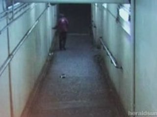 Brutal bashing at Melbourne train station caught on film