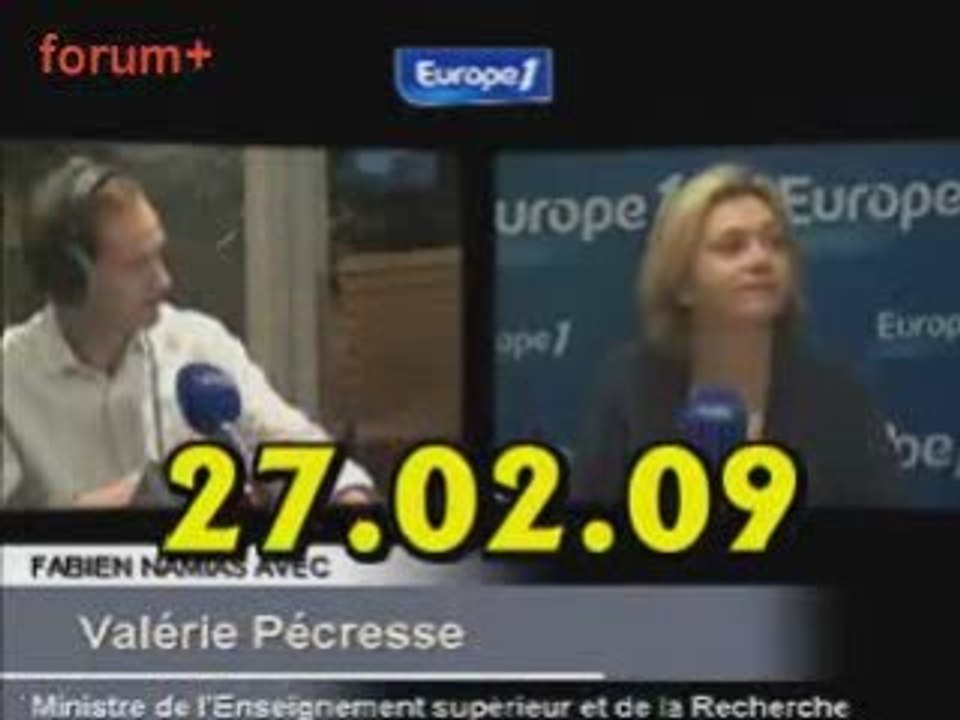 ITW de Valerie Pécresse  (27.02.09)