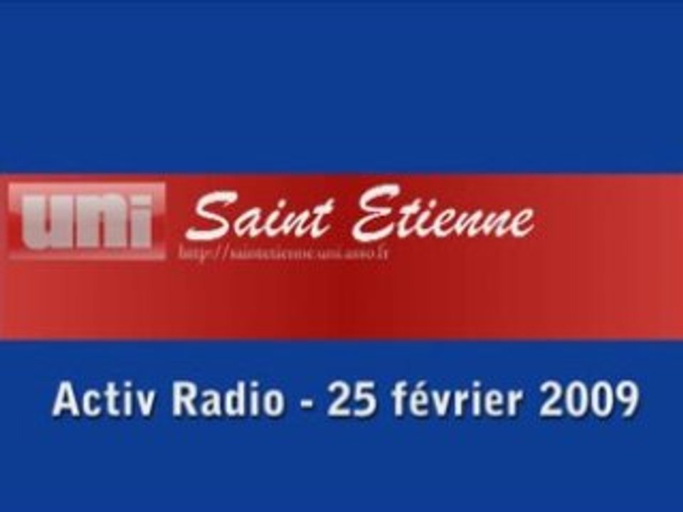 UNI Saint Etienne sur Activ'Radio