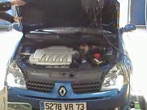 2 eme passage o banc de puissance CLIO RS 182 ch