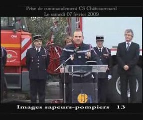 Prise de commandement du centre de secours de Châteaurenard