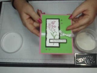 Coloring Brads and Distressing card stock with Dawn