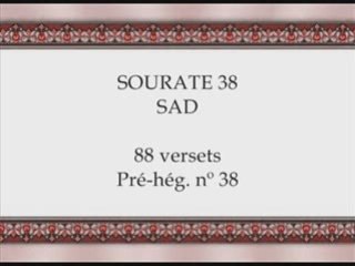 Coran sourate 038 Sad afasy 1/2 vostfr