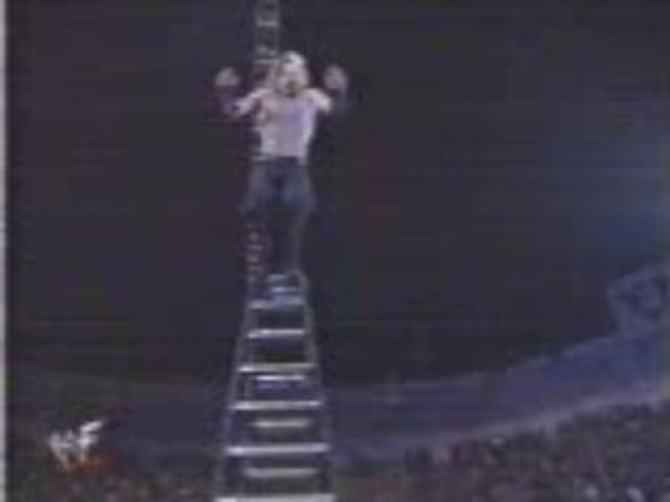 WWE - Jeff Hardy Swanton Bomb from top of ladder