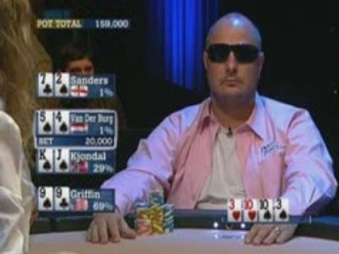 Poker EPT 3 Monte Carlo Griffin tussles with Van der Burg