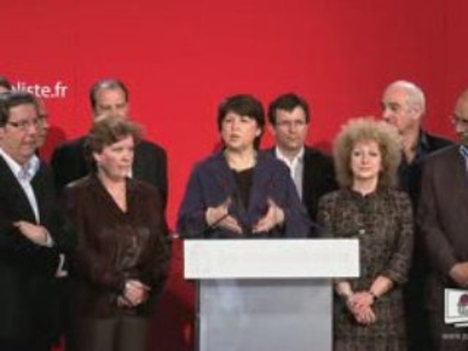 Conseil national : Point presse de Martine Aubry