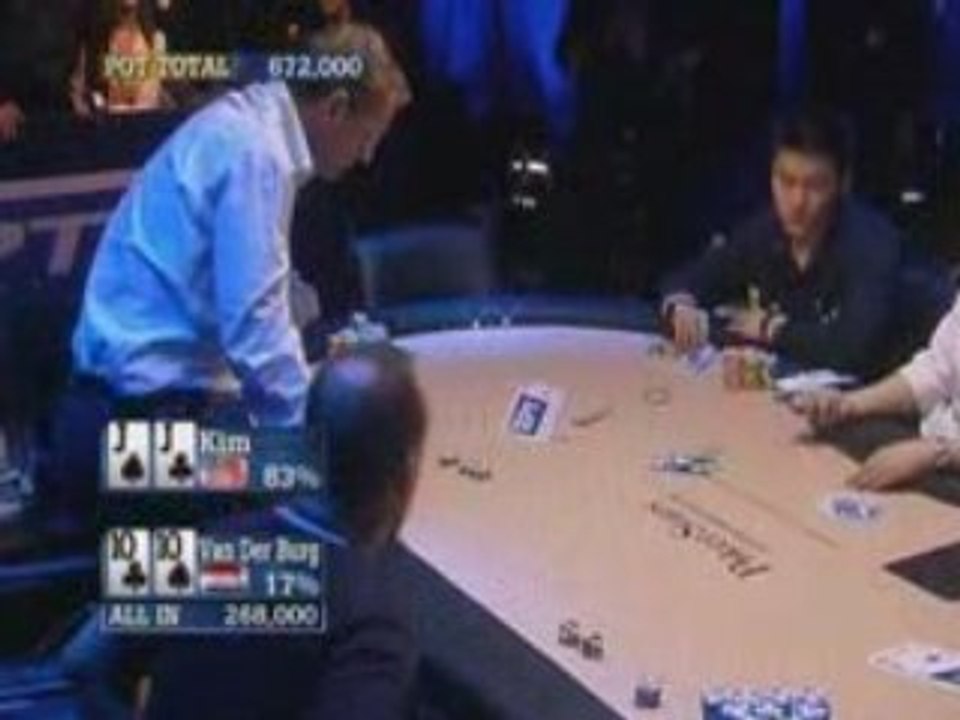 Poker EPT 3 Monte Carlo Van der Burg gets lucky vs Kim