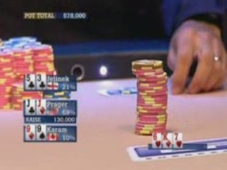 Poker EPT 3 MonteCarlo Karam outplays Prager