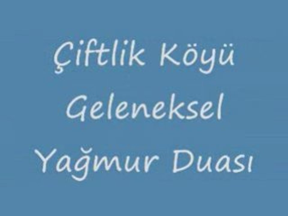 Çiftlik köyü Yağmur Duası