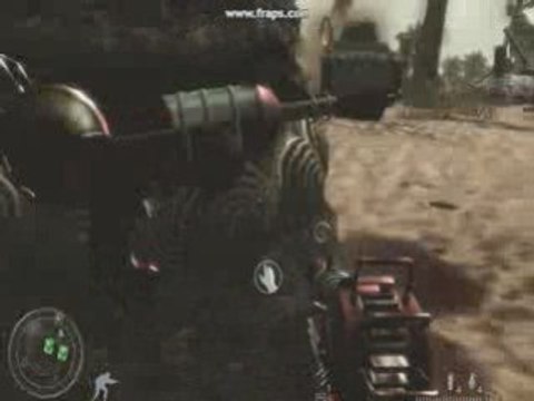 Avoir le pistolet laser sur la mission faible résistance