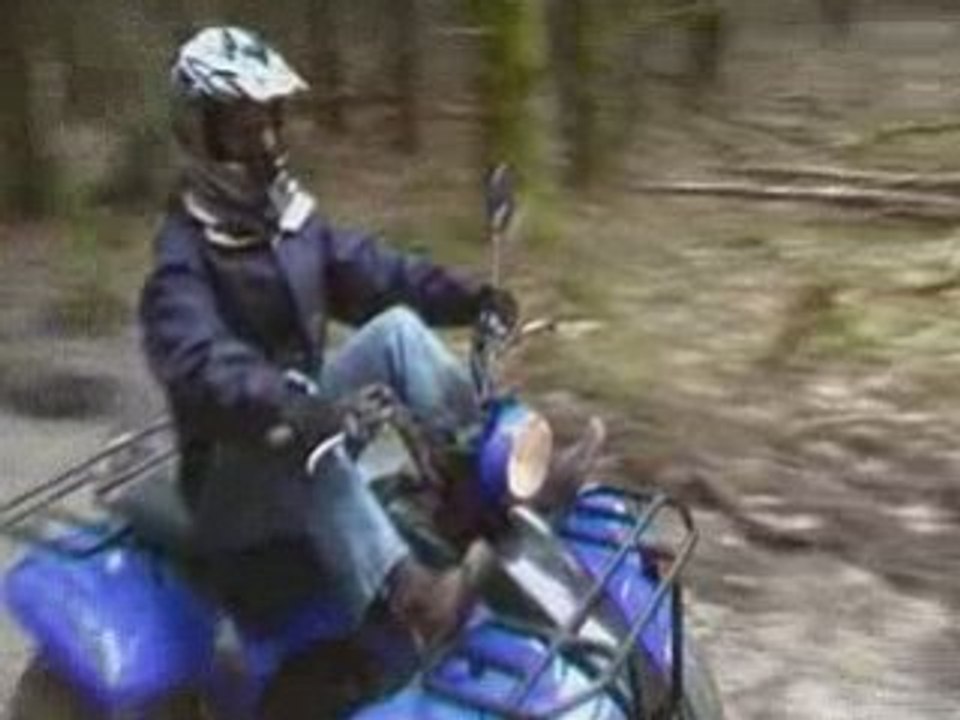 1ère sortie de sophie avec son nouveau quad !