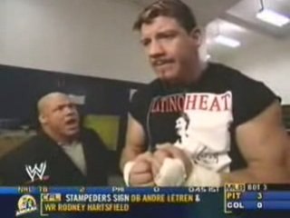Eddie Guerrero & Kurt Angle Backstage 13.5.04