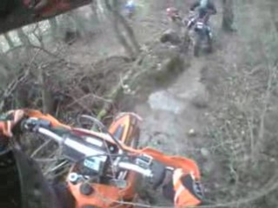 Descente vers le caniveau...