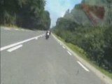 Moto r1&1100gsxr  filmé par 750 gsxr