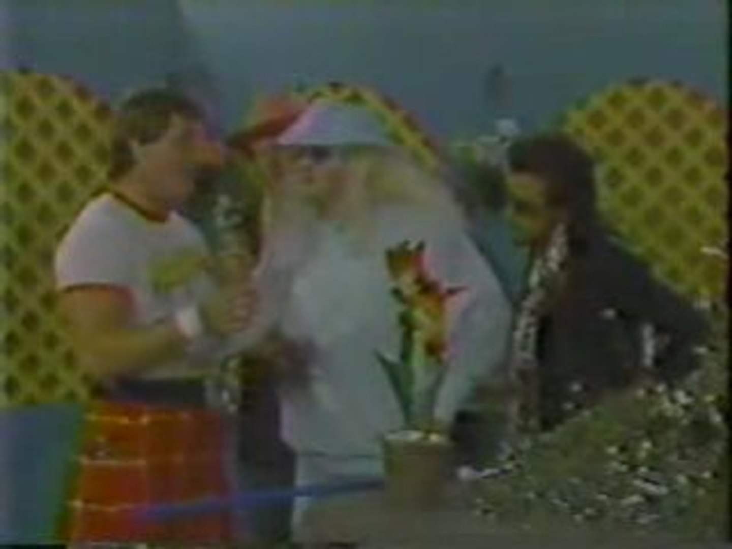 ⁣Roddy Piper starts a feud on the FlowerShop w/ Adrian Adonis