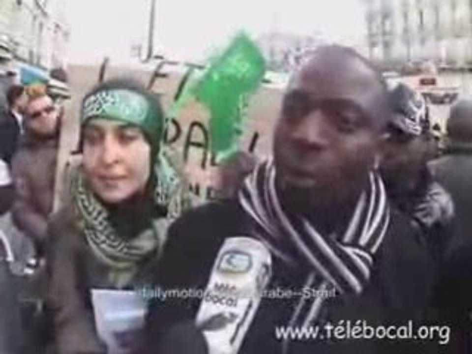 Lors d'une manifestation pro hamas