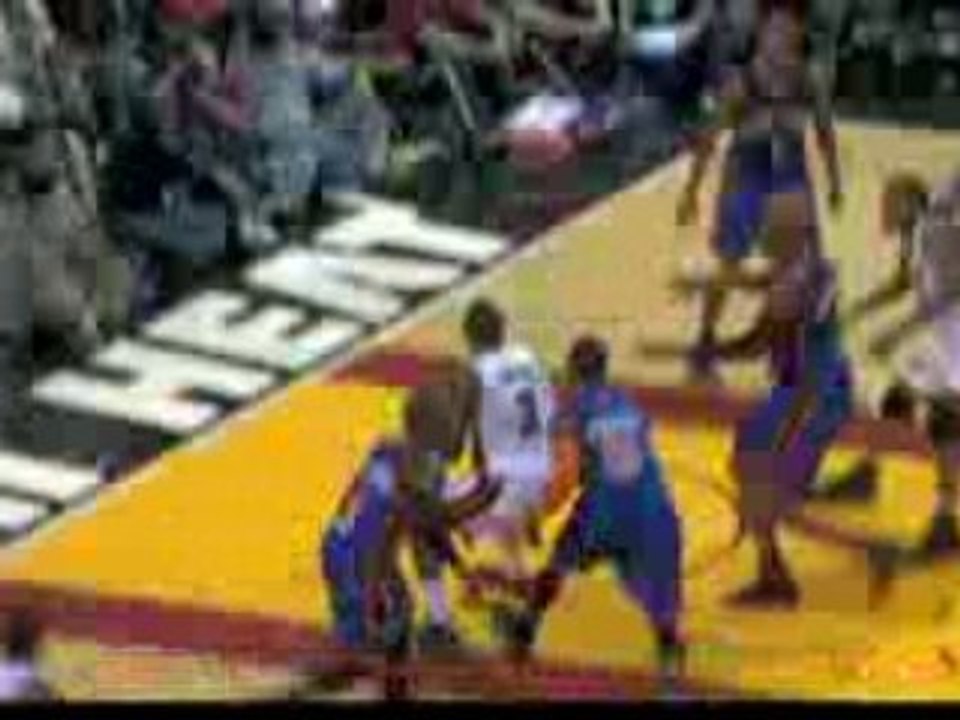 NBA Wade,Shaq and Harris back to back Shaq attack