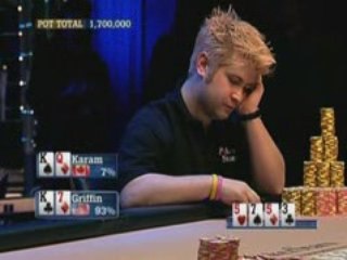 Poker EPT3 MonteCarlo Griffin takes a big pot vs Karam