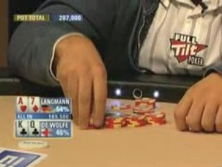 Poker EPT 4 Londres Egan Vs de Wolfe Vs Langmann
