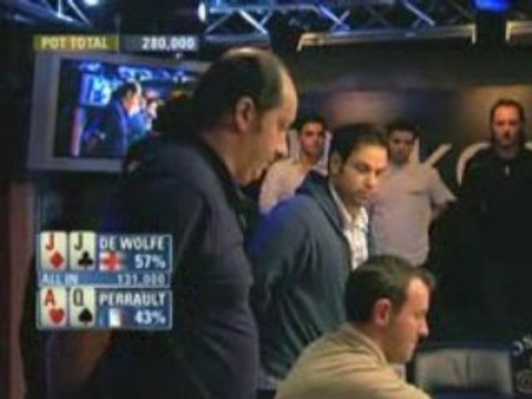 Poker EPT 4 Londres Pascal Perrault Vs Roland de Wolfe