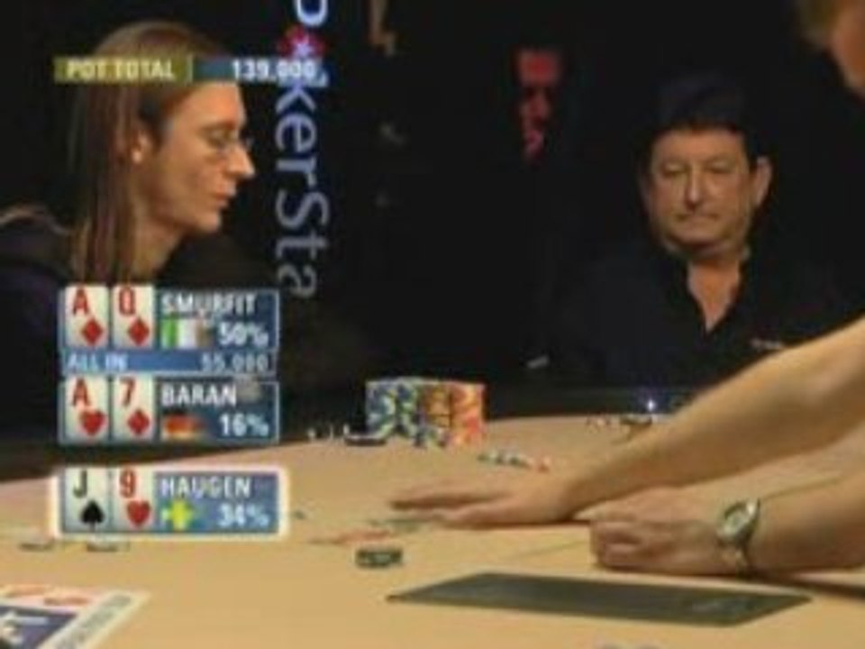 Poker EPT 4 Londres Haugen Vs Baran Vs Smurfit
