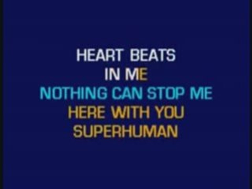 Superhuman  karaoke Instrumental lyrics karaoke