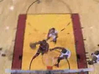 NBA LeBron drives the lane for a monster slam to put the Cav
