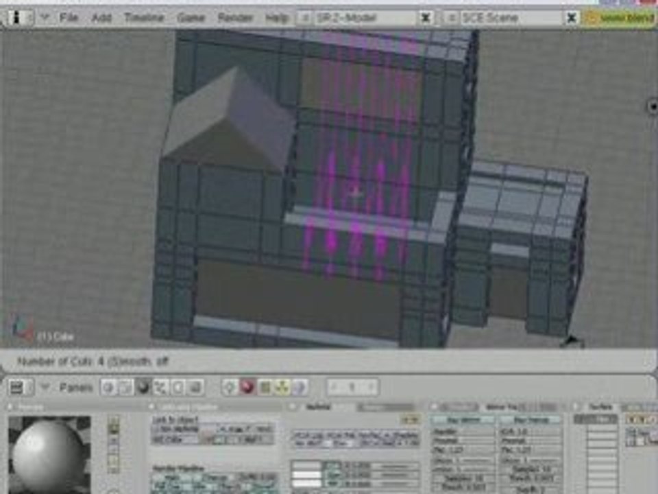 Modelisation 3D maison moderne