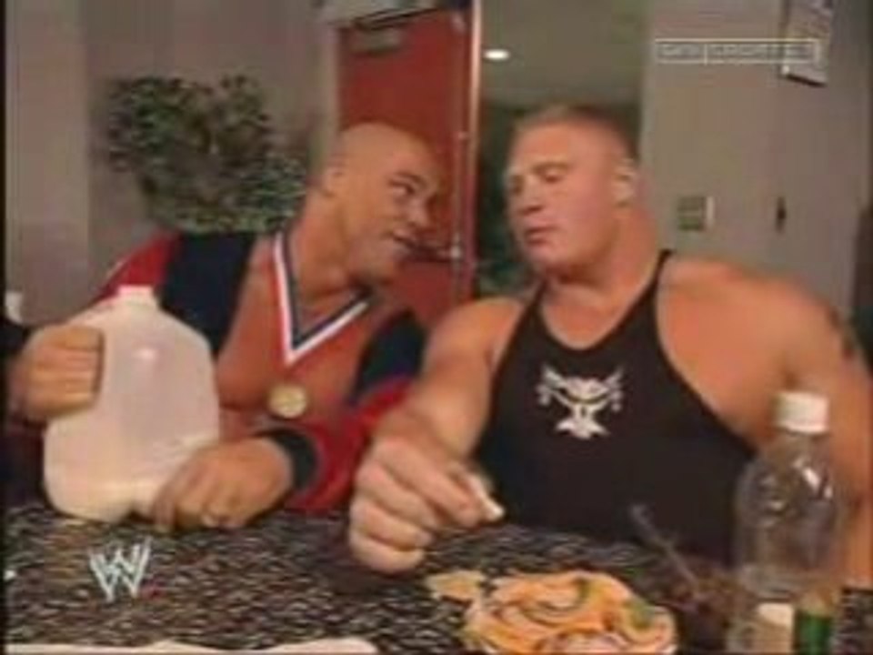 Brock Lesnar and Kurt Angle Funny Promo