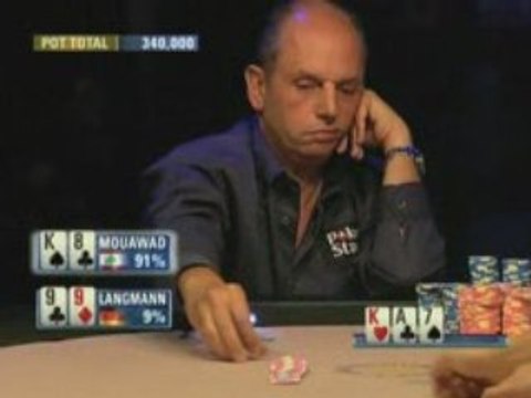 Poker EPT 4 Londres Joseph Mouawad v Florien Langmann IV