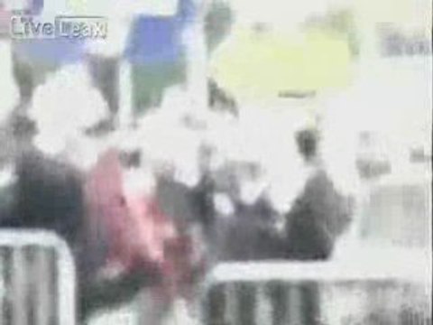Car Drives into Crowd of People