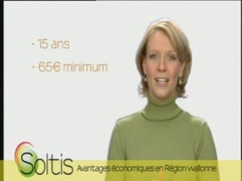 SOLTIS Photovoltaïque: Prime région wallonne