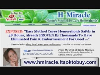 (HMiracle) - real hemorrhoids cure that works (hemorrhoid...