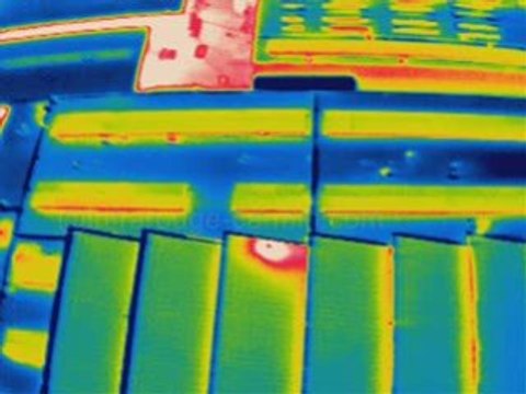 Thermographie aerienne par ballon captif infrarouge carmin