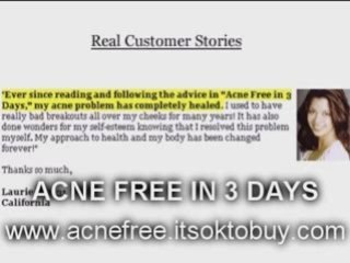 Acne Free In 3 Days, Is a Scam? (Acne Cure Really Works)