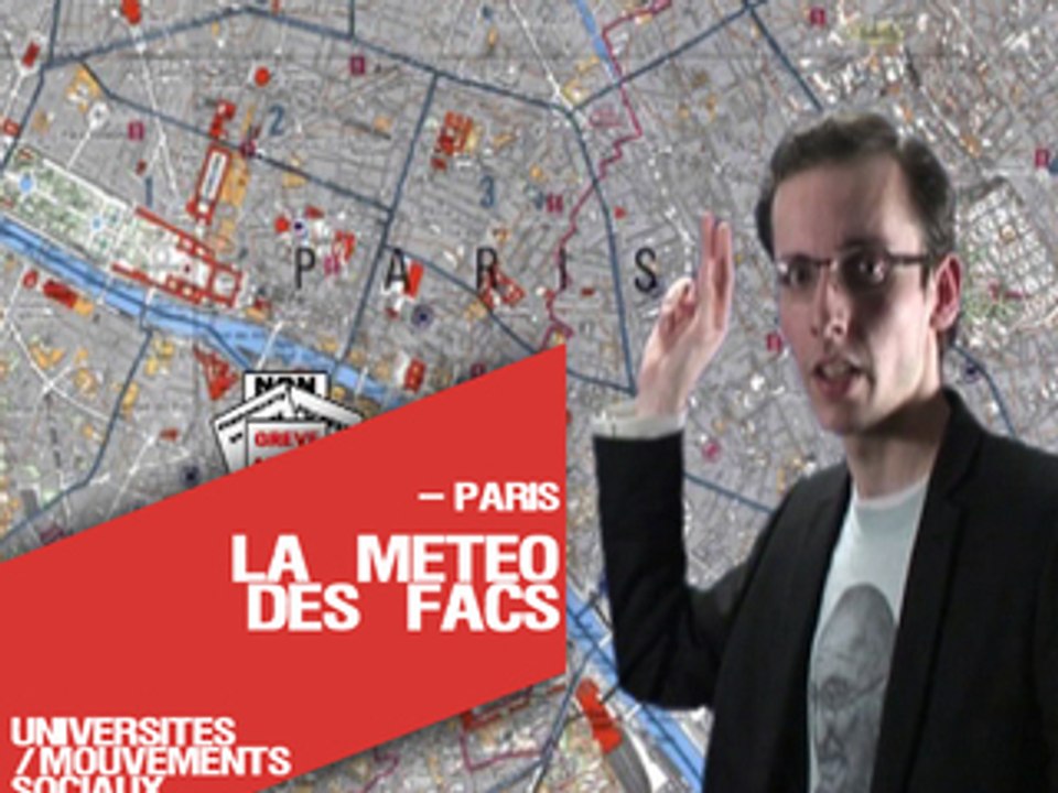 La météo des Universités