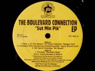 Boulevard Connection Ep : Company Flow - Jonny Rookie Card