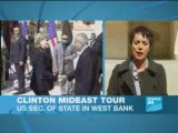 Clinton criticises Israel's plans