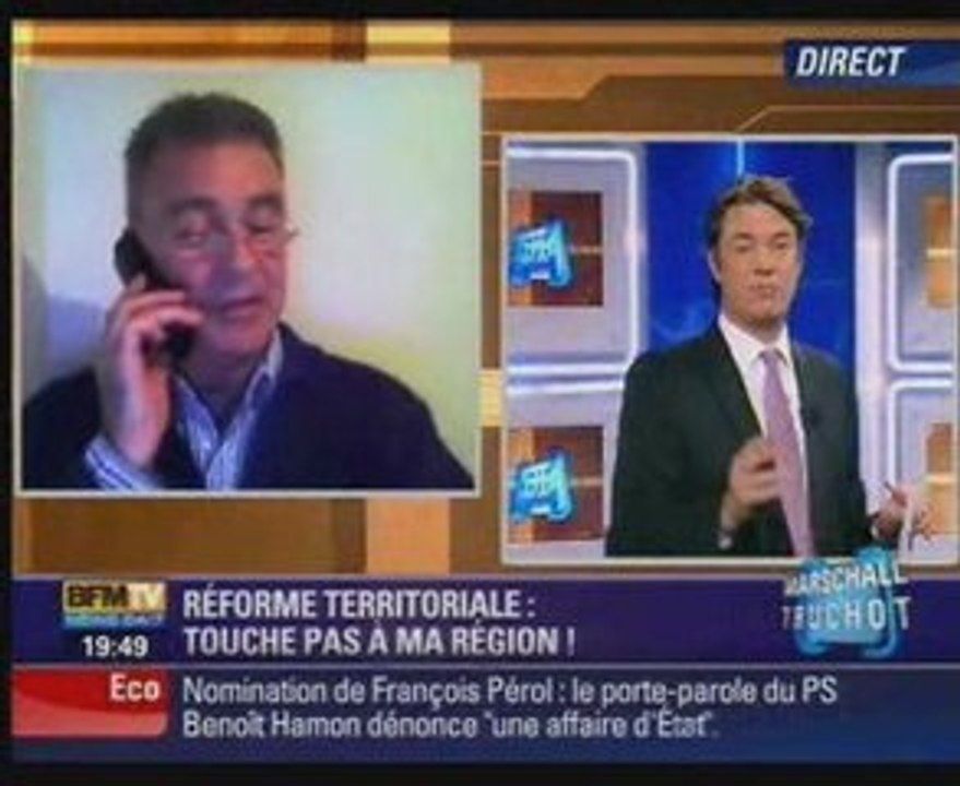 BFM TV - WebCam - Caroline Cayeux défend la Picardie -250209